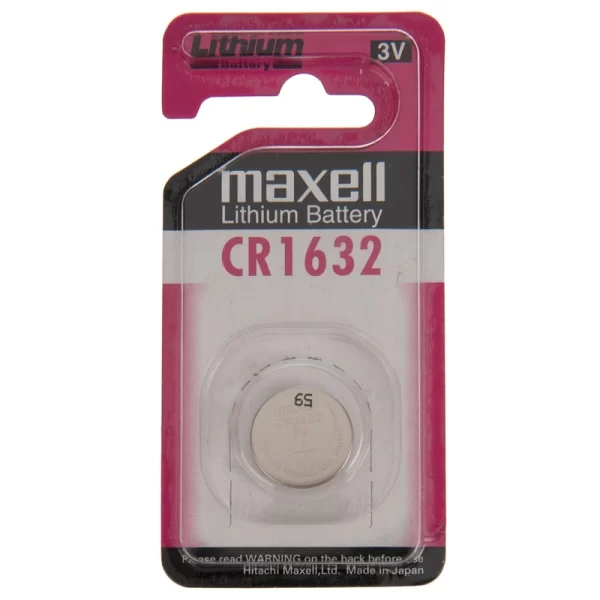 Maxell CR1632 coin cell battery باتری سکه ای مکسل مدل CR1632