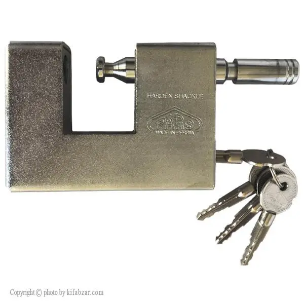 قفل کتابی پارس ۹۰۰ روپوشدار کلید چهارپر