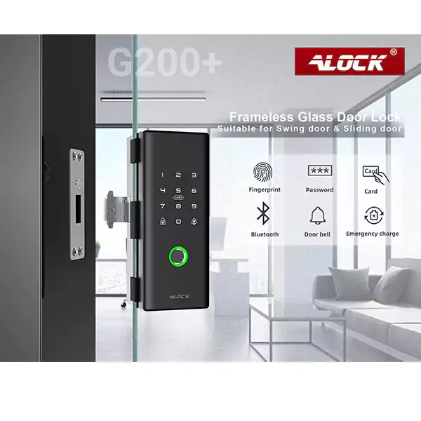 قفل دیجیتال درب شیشه ای ALOCK مدل +G200